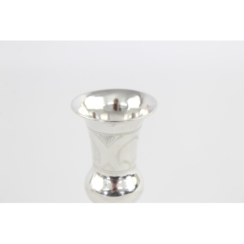 400 - A George V hallmarked Birmingham silver drinking cup/chalice, dated 1912 - approx. gross weight 38 g... 