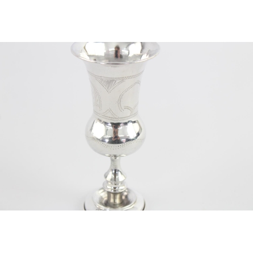 400 - A George V hallmarked Birmingham silver drinking cup/chalice, dated 1912 - approx. gross weight 38 g... 