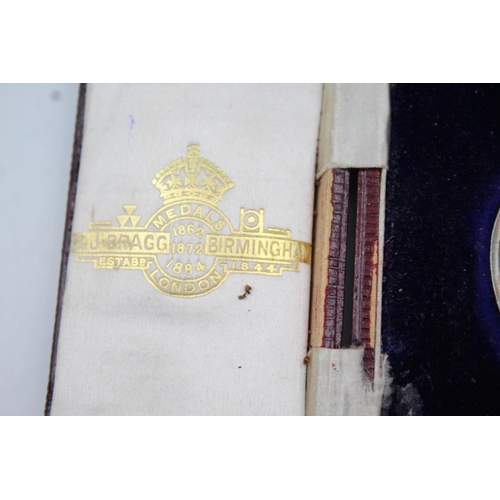 401 - A boxed William IV hallmarked Edinburgh silver Highland Society medal presented to Alexander Johnsto... 