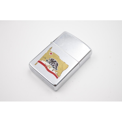 425 - Three assorted Zippo cigarette lighters