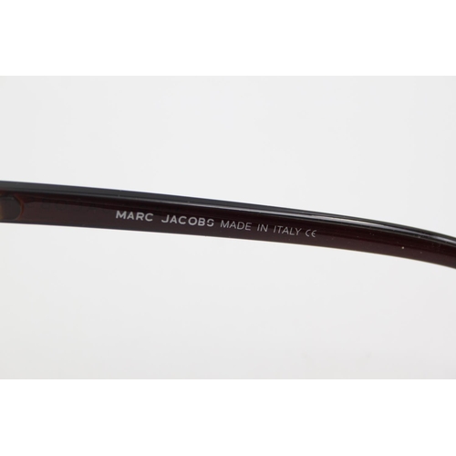 442 - A pair of Marc Jacobs deep burgundy oversize sunglasses