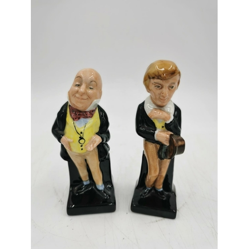 472 - Two Royal Doulton Charles Dickens figurines, Micawber and David Copperfield