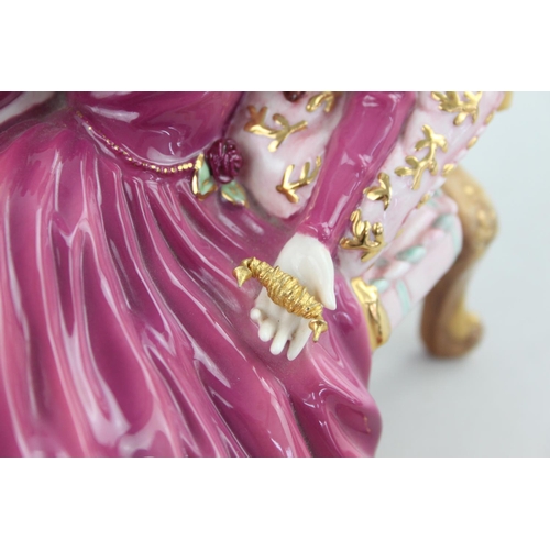 519 - A 1989 Franklin Mint porcelain Sleeping Beauty figurine by Gerda Neubacher - approx. 27cm long x 17c... 