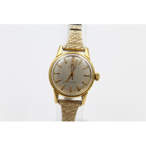 149 - A vintage Omega Ladymatic gold tone hand wind ladies wristwatch