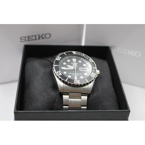 166 - A Seiko 5 Sports 100M day date automatic wristwatch - ref. 7S36-03C0