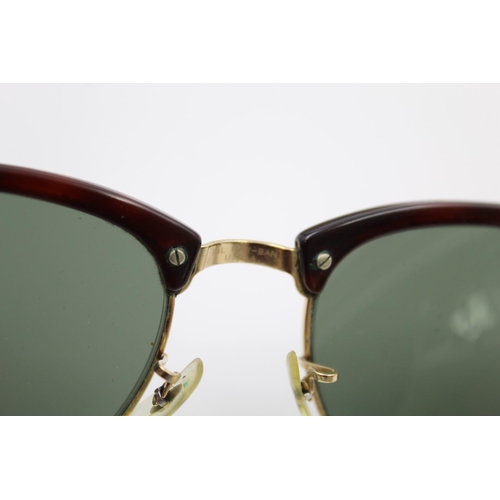 170 - A pair of vintage Bausch & Lomb Ray-Ban Clubmaster style unisex sunglasses with case