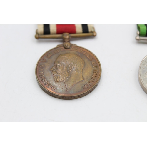 121 - Three various medals, George V Police medal presented to Sergt. Joseph R. Lawson, The Defence medal ... 