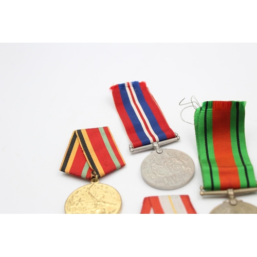 122 - Eight assorted military medals to include WWII British, Russian etc.