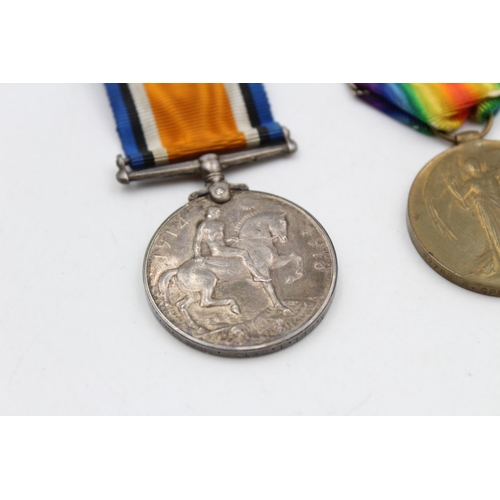 132 - A WWI medal pair with original ribbons awarded to 27783 A. Cpl. T. Oxton - Cheshire Regiment