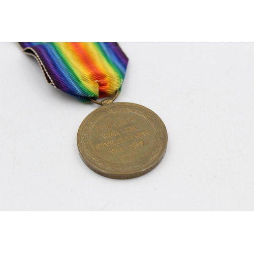 132 - A WWI medal pair with original ribbons awarded to 27783 A. Cpl. T. Oxton - Cheshire Regiment