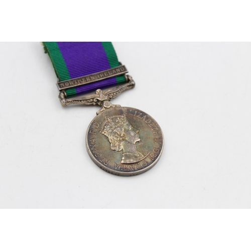 136 - An ERII C.S.M Northern Ireland medal awarded to 24726691 Spr. W.M Rhynd - Royal Engineers