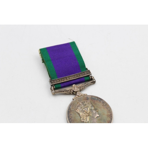 136 - An ERII C.S.M Northern Ireland medal awarded to 24726691 Spr. W.M Rhynd - Royal Engineers