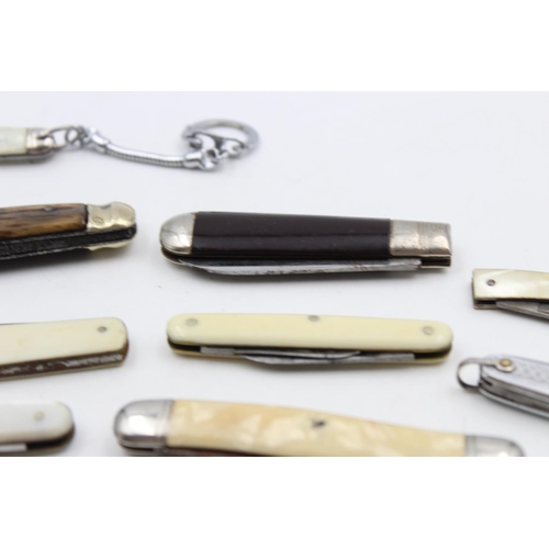 154 - Twelve assorted vintage pocket knives