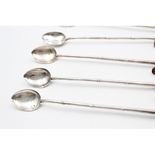 182 - Six .800 continental silver long handled spoons - approx. combined gross weight 60 grams