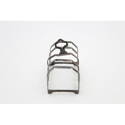 183 - A hallmarked Sheffield silver five bar toast rack by Edward Viners, dated 1938 - approx. gross eight... 