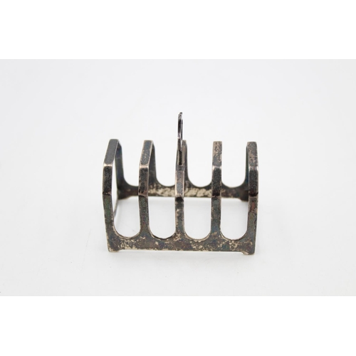 183 - A hallmarked Sheffield silver five bar toast rack by Edward Viners, dated 1938 - approx. gross eight... 