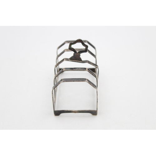 183 - A hallmarked Sheffield silver five bar toast rack by Edward Viners, dated 1938 - approx. gross eight... 