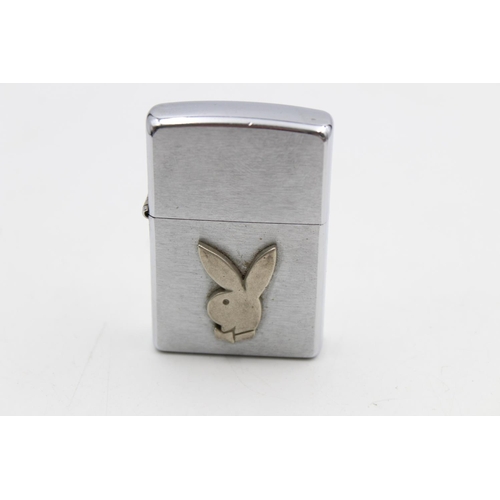 214A - Two Zippo Playboy cigarette lighters