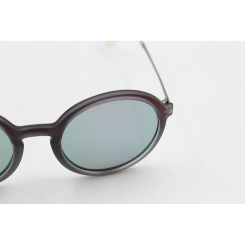 222 - A pair of cased classic Ray-Ban iridescent oversize unisex sunglasses