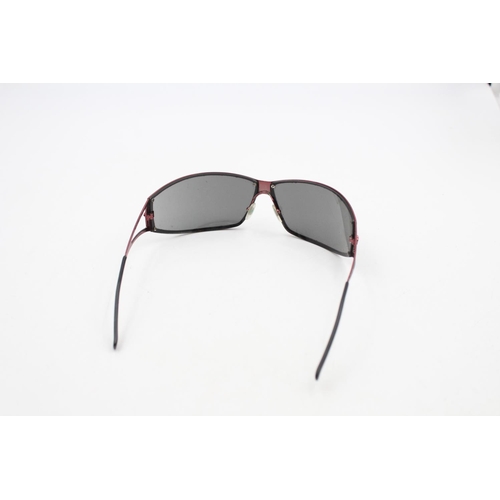 230 - A pair of Versace ladies black and red oversize framed sunglasses