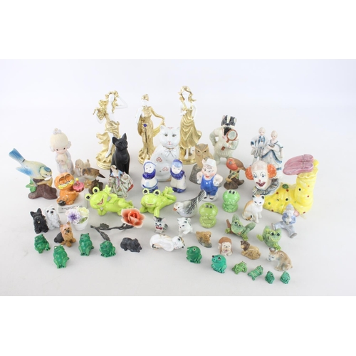 266 - A large collection of assorted ceramic figurines