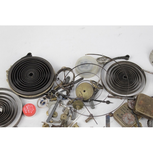 293 - A large collection of assorted antique/vintage clock and watch parts - approx. gross weight 1.8 kg