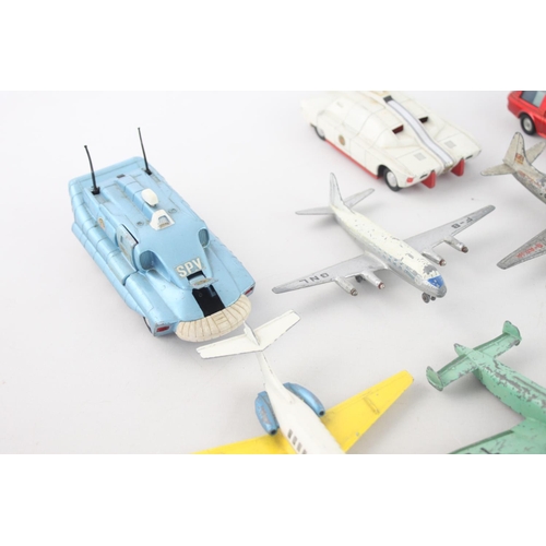 314 - Ten vintage Dinky Toys diecast model vehicles to include Giant High Speed Monoplane, two AGM5 Zero-S... 