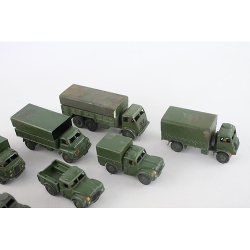 317 - Ten vintage Dinky military diecast car and truck models