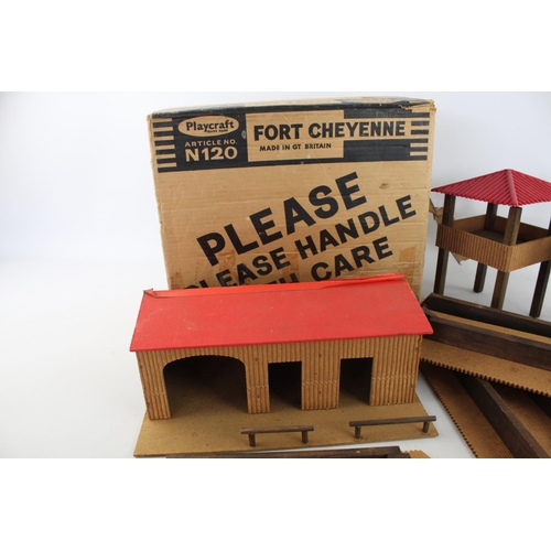 321 - A vintage Playcraft Fort Cheyenne in original box - article no. A120