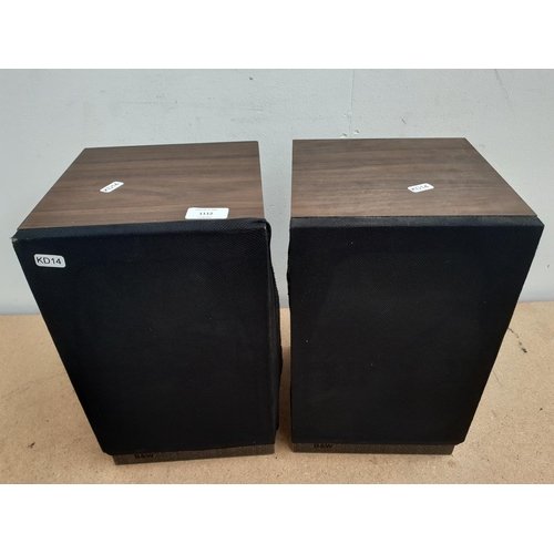 1112 - A pair of Bowers & Wilkins two way bookshelf hi-fi speakers