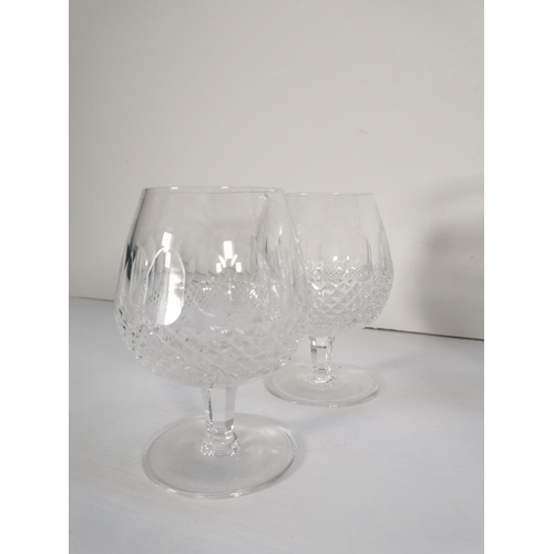 245 - A collection of Waterford Crystal Colleen pattern glassware to include two brandy snifters, two cher... 