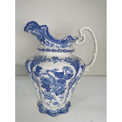 271 - A 19th century Clementson Bros Lorne ceramic water jug and bowl - jug approx. 32cm high and bowl 40c... 