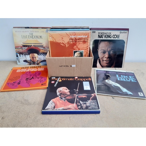 1131 - A collection of film soundtrack, easy listening, jazz and classical LP vinyl records to include Nat ... 