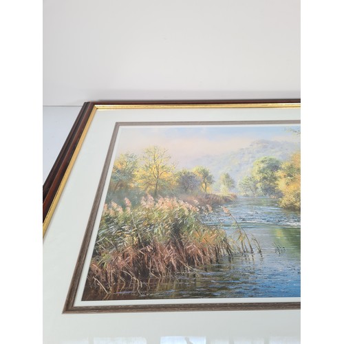 346 - A framed Rex Preston limited edition 8/395 artist signed print titled 'A Sunny October day' with cer... 