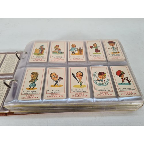 336A - A large collection of vintage cigarette cards to include Players, Gallaher, Sarony, Cope's etc.