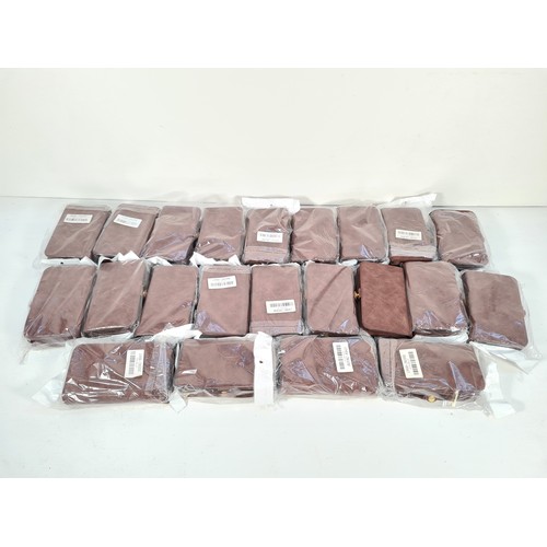 331A - Twenty two as new brown leatherette purse phone cases