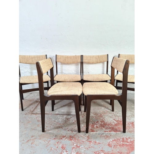 1043 - A set of six mid 20th century Erik Buch style dining chairs