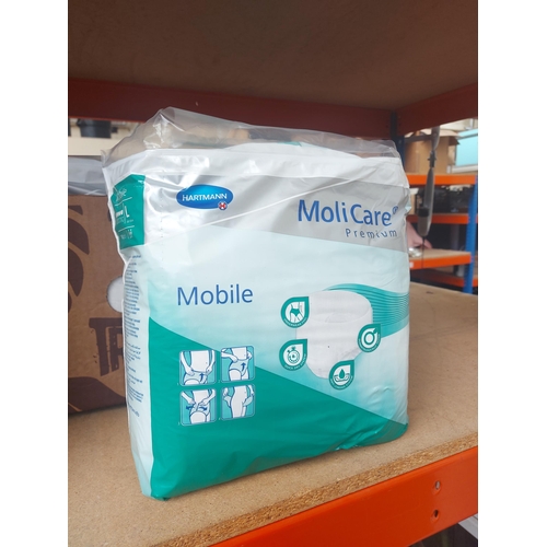 1262 - Two boxes containing a large quantity of new Hartmann Molicare incontinence pads