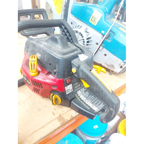 1268 - Two petrol power tools, one blue and grey 12