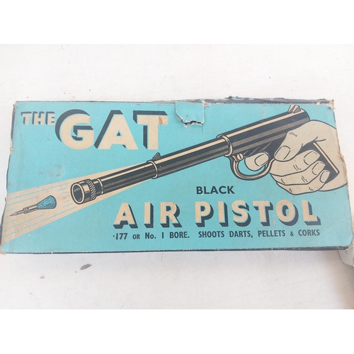 1282 - A boxed vintage The Gat .177 air pistol