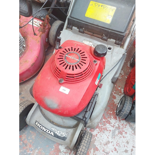 1350 - A Honda HRB42C electric lawn mower with grass collector