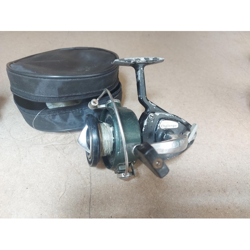 Three vintage fishing reels to include J. W Young & Sons Ltd