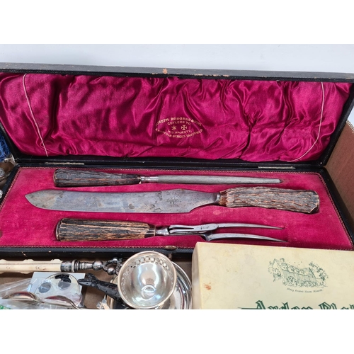 275 - A collection of assorted metalware to include vintage Moore & Wright brass jewelers spirit blow torc... 