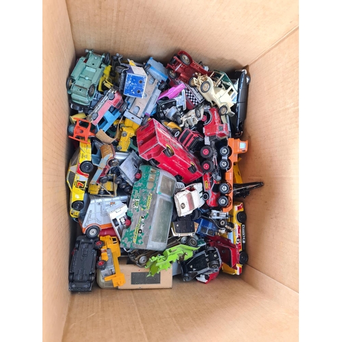 310B - A large collection of assorted vintage die-cast model vehicles to include Matchbox, Corgi etc.