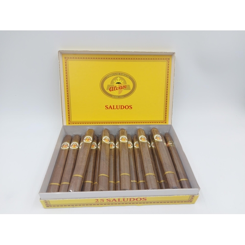 212A - A boxed set of eighteen sealed Alvaro Saludos cigars