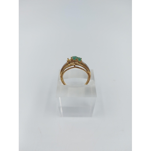 58 - Two ladies rings, one stamped 9ct gold gemstone solitaire ring, size Q - approx. gross weight 2.9 gr... 