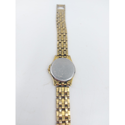 89 - Three items, one Timex gold plated ladies wristwatch, Citizen gold plated quartz ladies wristwatch a... 