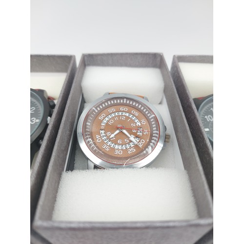 95A - Five boxed Strada mens wristwatches