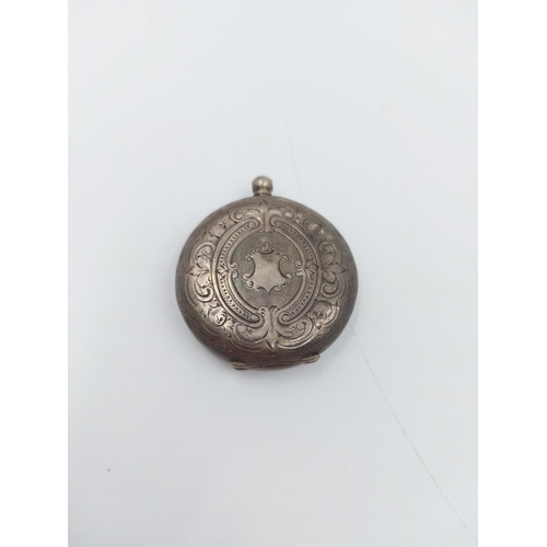 90C - Six various antique stamped silver watch heads to include Anglo Swiss Watch Co of Calcutta Cavalry, ... 