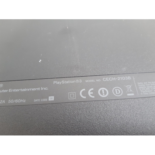 1157 - A collection of Sony PlayStation 3 items to include CECH-3003A console, CECH-2103B console, two CUH-... 